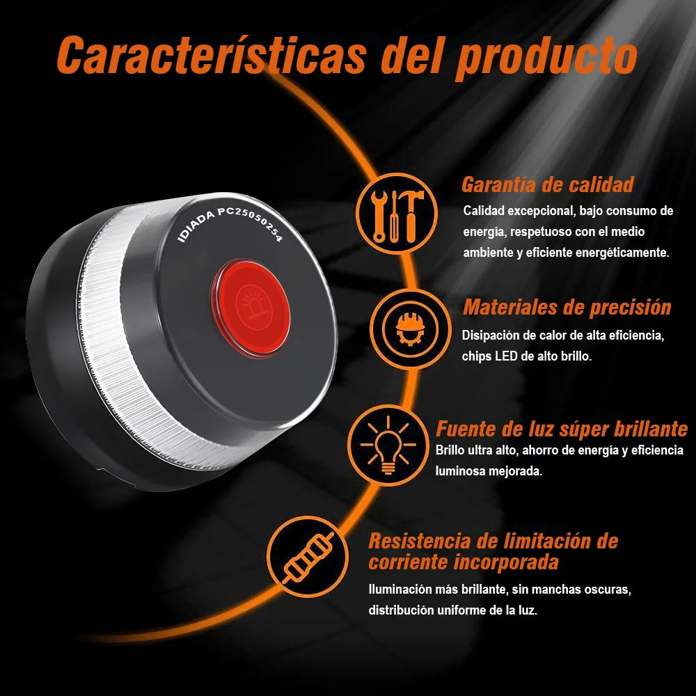 Baliza V16 EAFC con GPS y Geolocalización DGT 3.0 – Homologada, con 3 Pilas AA incluidas