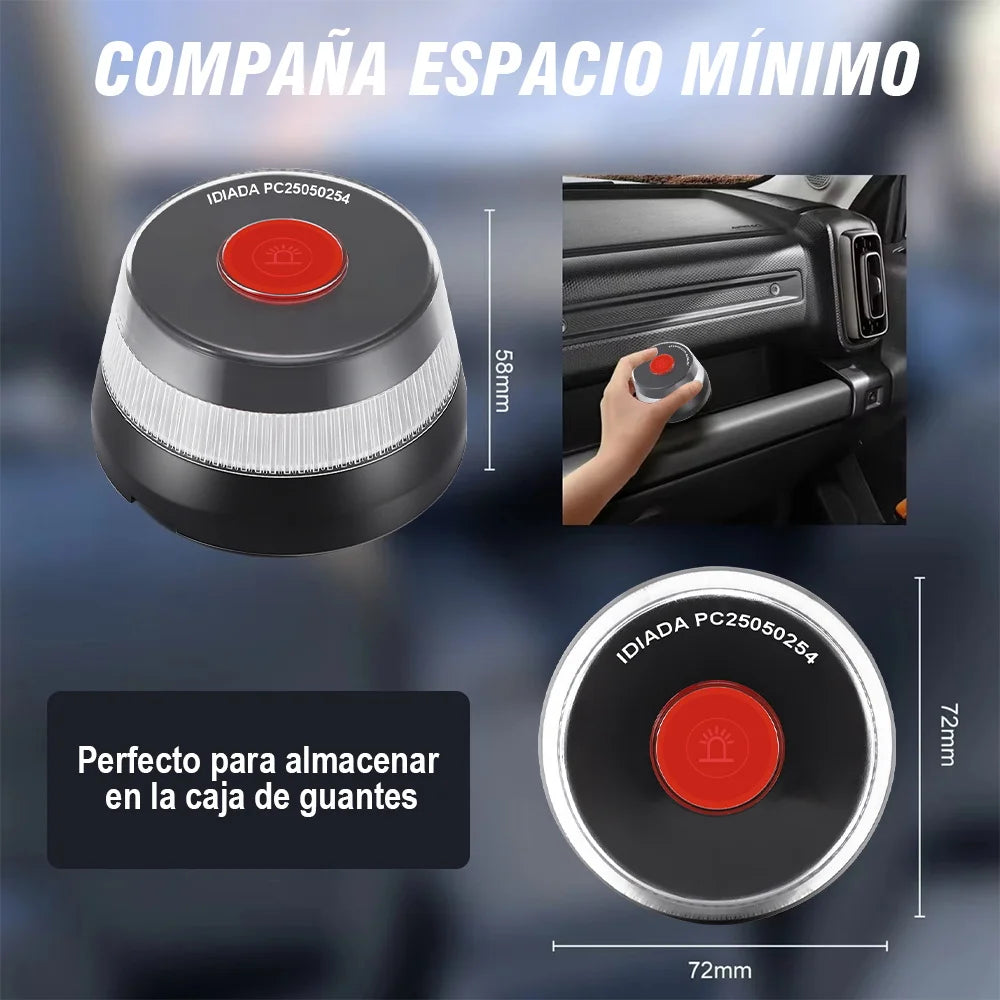 Baliza V16 EAFC con GPS y Geolocalización DGT 3.0 – Homologada, con 3 Pilas AA incluidas