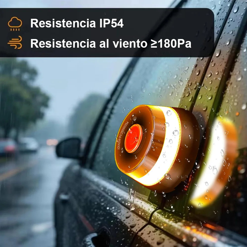 Baliza V16 EAFC con GPS y Geolocalización DGT 3.0 – Homologada, con 3 Pilas AA incluidas