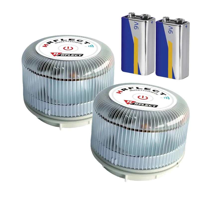 Baliza de Emergencia V-16 HRFLECT con Geolocalización – Homologada DGT, Batería 9V, Conectividad hasta 2038, Obligatoria desde 2026, Luz 360° durante 120 Minutos
