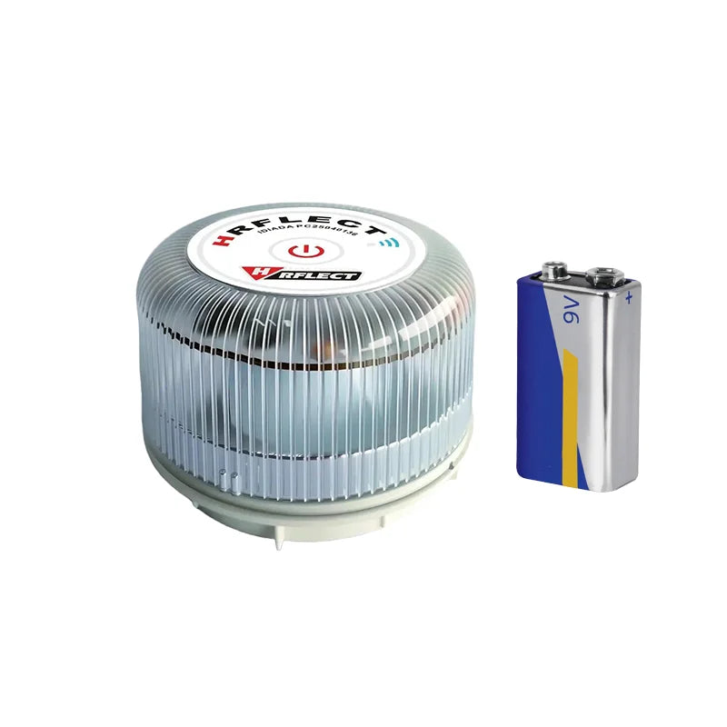 Baliza de Emergencia V-16 HRFLECT con Geolocalización – Homologada DGT, Batería 9V, Conectividad hasta 2038, Obligatoria desde 2026, Luz 360° durante 120 Minutos