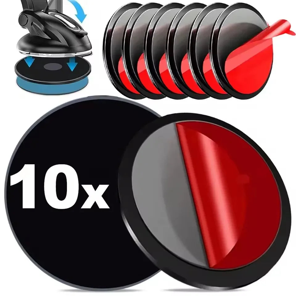Disco Adhesivo de Doble Cara 80/95mm para Dashcam y GPS – Base de Montaje para Ventosa, Soporte de Teléfono y Navegador en Salpicadero
