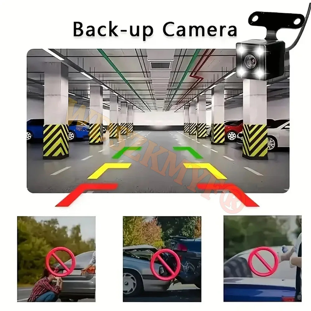 Dashcam 360° para Coche – 4 Cámaras 1080P WiFi, Monitor de Aparcamiento 24H, Sensor Sony y Visión Nocturna