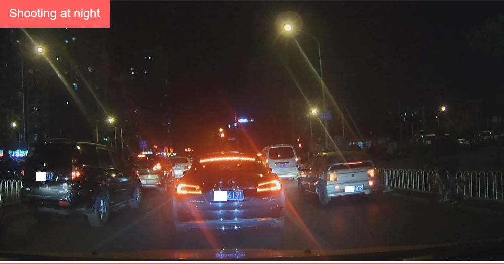Dashcam 3 Cámaras para Coche – Grabación Delantera y Trasera 1080P, WiFi, Visión Nocturna y Cámara de Marcha Atrás