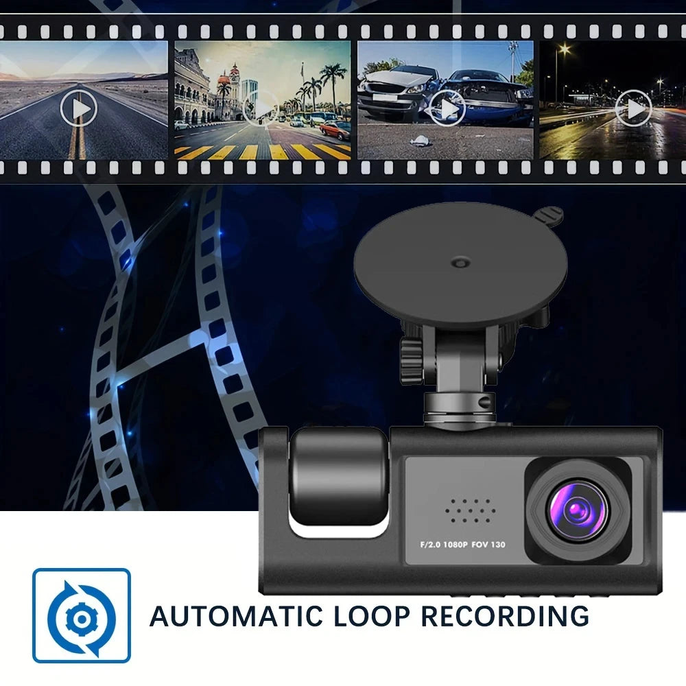 Dashcam WiFi con APP 2/3 Cámaras – Grabación Delantera y Trasera 1080P, Sensor Sony IMX335, Caja Negra y Aparcamiento 24H