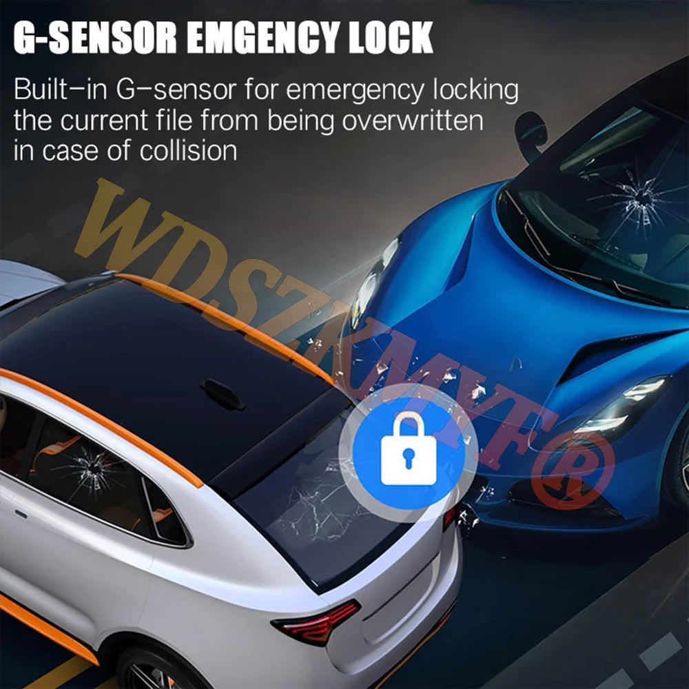 Dashcam 360° para Coche – 4 Cámaras 1080P WiFi, Monitor de Aparcamiento 24H, Sensor Sony y Visión Nocturna