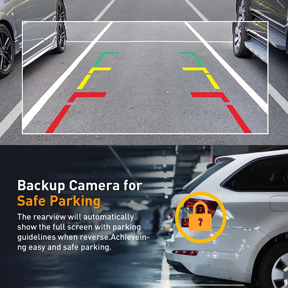 Dashcam WiFi con APP 2/3 Cámaras – Grabación Delantera y Trasera 1080P, Sensor Sony IMX335, Caja Negra y Aparcamiento 24H