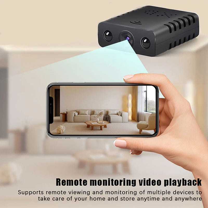 Mini Cámara IP WiFi 1080P para Seguridad Interior – Vigilancia en Tiempo Real, Visión Nocturna, Detección Inteligente y Control por APP