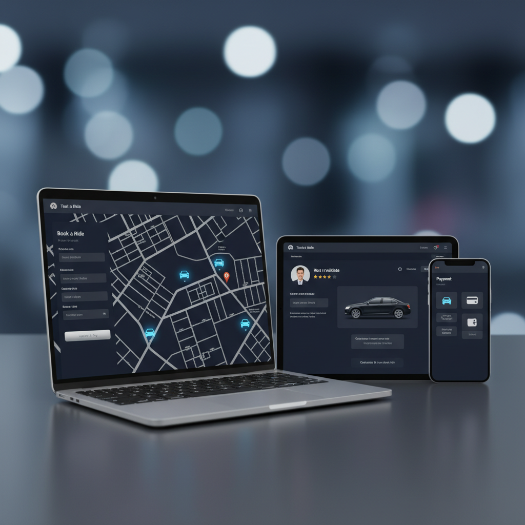 Mockup Taxi Web App